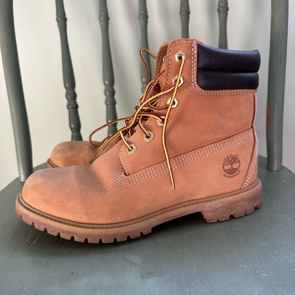 Timberlands, barely worn